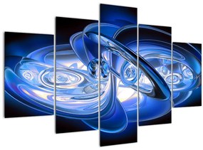 Tabloul abstract albastru (150x105 cm)