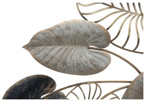 Decorațiune suspendată metalică Mauro Ferretti Century -A-, 131 x 61 cm, motive frunze