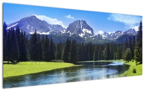 Tablou - vâfurile montane înzăpezite (120x50 cm)