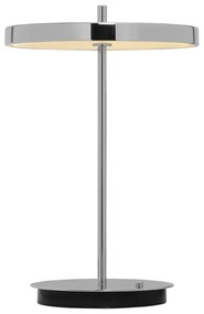 Veioză argintie LED cu intensitate reglabilă cu abajur din metal (înălțime 31 cm) Asteria Move – UMAGE