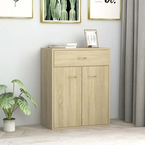 vidaXL Dulap, stejar Sonoma, 60 x 30 x 75 cm, lemn prelucrat
