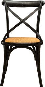 Scaun Thonet din lemn masiv si sezut din ratan