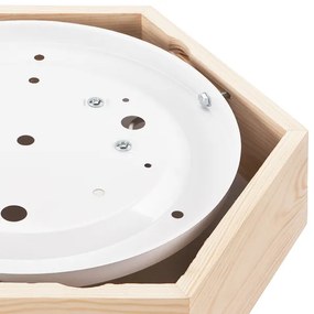 Plafonieră HEX NATURAL 1xE27/60W/230V d. 32 cm pin