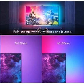 Govee DreamView T2 DUAL TV 55-65" SMART LED retroiluminare RGBIC Wi-Fi + telecomandă