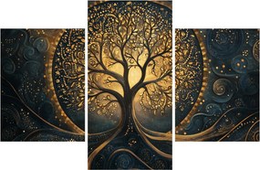Tablou – Arbore cu aură aurie (90x60 cm)