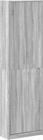 vidaXL Dulap cu raft cu ușă Gri Sonoma 55 x 25 x 189 cm Lemn compozit