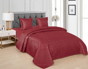 Cuvertura de pat WICKER, visiniu Dimensiuni: 170 x 210 cm