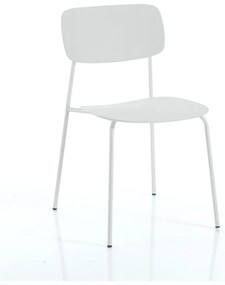 Scaune de dining albe 2 buc. Primary - Tomasucci