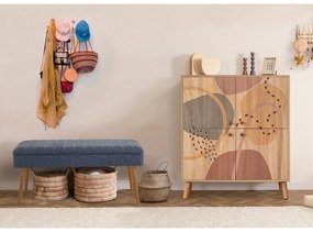 Mobilier pentru hol Maluxe 1048 (Stejar sonoma + Albastru închis). 1089057