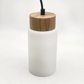 Lustră cu cablu MARKUS 3xE27/15W/230V negru/stejar