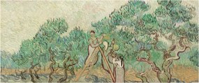 Tablou - Vincent van Gogh, The Olive Orchard, reproducere (120x50 cm)