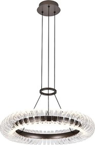 Lustru LED suspendat pe cablu ALBA LED/39W/230V gri/transparent