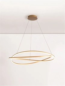 Lustra LED CCT moderna cu telecomanda OPEHLIA auriu