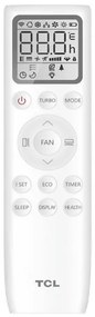 Aparat de aer conditionat mobil TCL TAC-12CHPB/MZ, 12000 BTU, A+, 35 m², Wi-Fi, Timer, Mod SMART, ECO, LED, Alb