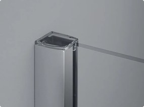 Paravan dus sticla walk-in 120x200 cm cu cadru metalic crom RONAL PUR 1200x2000 mm