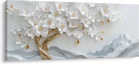 Tablou – Arborele vieții 3D elegant (120x50 cm)