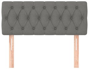 Tablie pentru pat boxspring 90 cm gri inchis