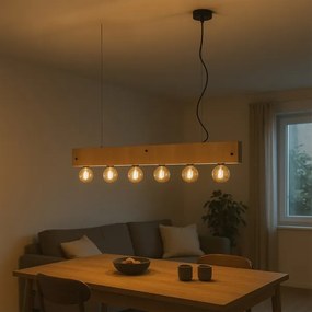 Lustră pe cablu ONLI ARGO 6xE27/22W/230V bej