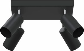 vidaXL Spot de tavan Negru 26 x 26 x 16 cm Metal