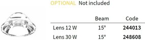 Spot LED directionabil, incastrabil pentru tavan fals NOVA 30W 3000K BK 248196 IDL