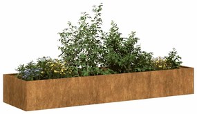 vidaXL Jardinieră Rusty 280x80x40 cm Oțel pentru intemperii