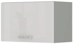 Dulap superior de bucătărie Brunea 50 GU-36 1F (gri + alb lucios). 1024987