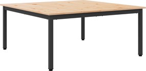 vidaXL Masă de cafea natural 100 x 100 x 45 cm Lemn de pin masiv