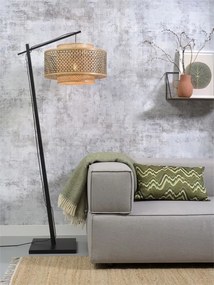 Lampadar eco din bambus Bhutan L negru, 50cm
