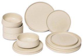 Set de 12 vase din gresie crem Bonami Selection Malia