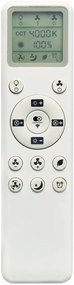 Lustra LED, Ventilator minimalist cu telecomanda, ROSE negru MA-8706