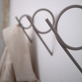 Cârlig taupe de montat pe perete din oțel Tuba M – Spinder Design
