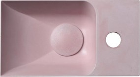 Chiuvetă mică pentru WC roz din beton 31x17 cm Piccolino – Sapho