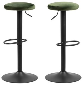 Scaun tip bar cu tapițerie verde Actona Finch