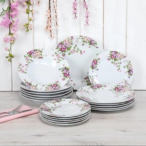 Set de farfurii din porţelan BEAUTY 18 buc