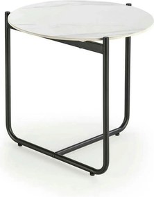 Masuta ACUNA S, alb/negru, ceramica/metal, 50x50x50 cm