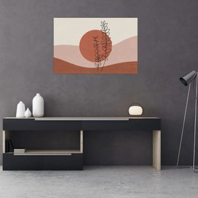 Tablou - Boho frunze N⁰1 (90x60 cm)