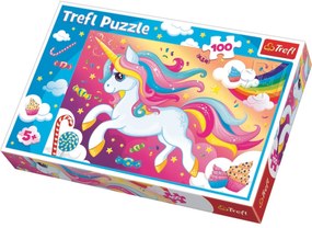 Puzzle Trefl Unicorn dulce, 100 piese