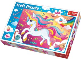 Puzzle Trefl Unicorn dulce, 100 piese