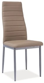 Scaun de sufragerie Herbert alu (piele ecologică bej). 761505
