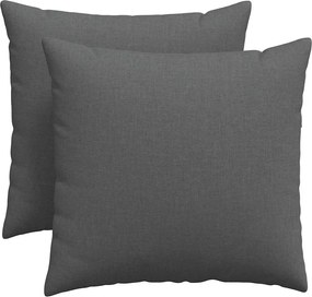 vidaXL Perne pentru canapea 2 pcs Gri închis 50 x 50 cm țesătură