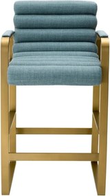 Scaun de bar elegant design LUX Counter Olsen, scalea blue