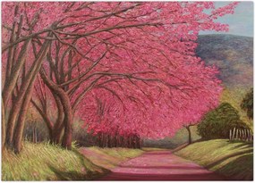 Tablou cu copaci înfloriți (70x50 cm)