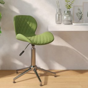 334964 vidaXL Scaun de bucătărie pivotant, verde deschis, catifea