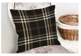 Față de pernă decorativă Minimalist Cushion Covers Flannel, 45 x 45 cm, negru - bej