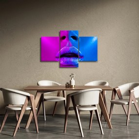 Tablou - Imaginea buzelor colorate (90x60 cm)