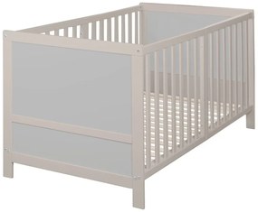 Pătuț gri cu înălțime reglabilă 70x140 cm Easy Sleep – Roba