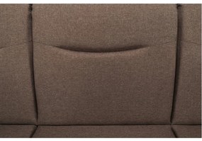 Canapea extensibilă Milo 3 locuri 221x91x90 cm Maro