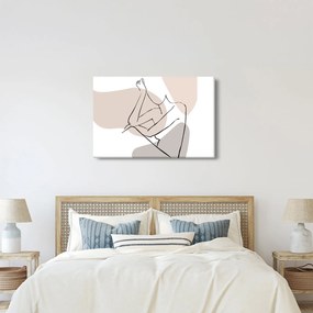 Tablou - Femeie corp linie de artă N⁰1 (90x60 cm)