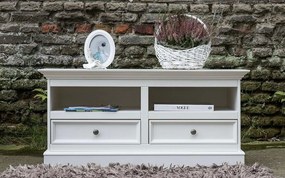 Set lemn masiv alb Living Linea 261 cm