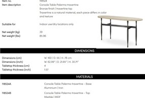 Consola moderna design LUX Palermo